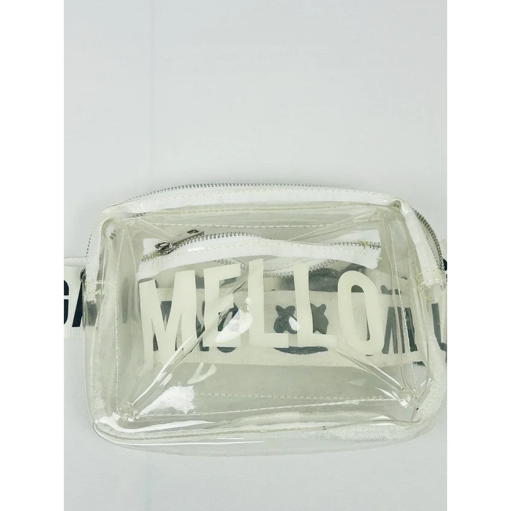 Marshmello Mellogang Clear Belt Bag Adjustable White Fanny Pack Kids Unisex